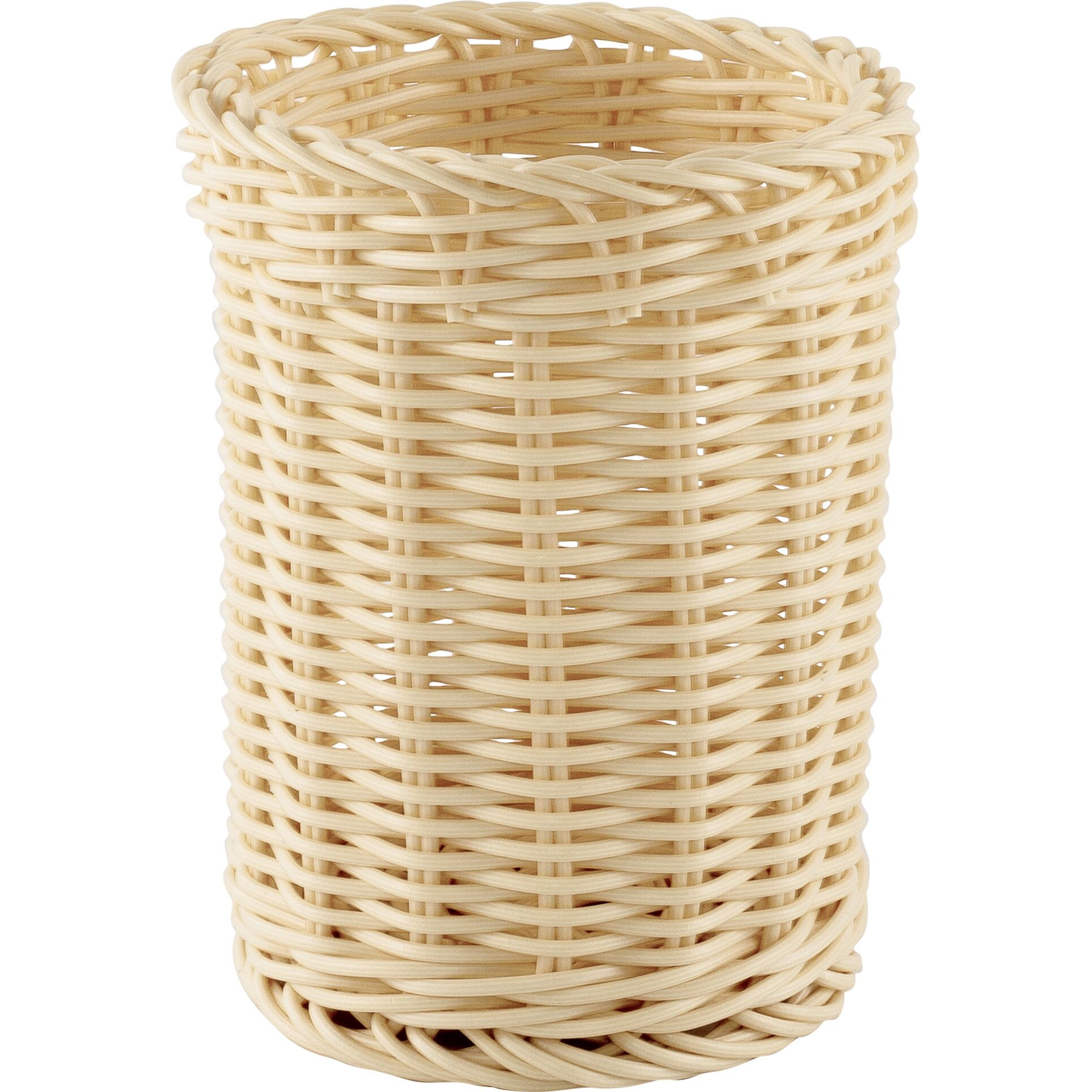 Korb Besteck rund 11,5x15cm beige